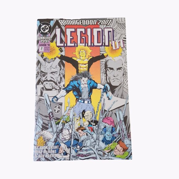 DC Comics Legion Armageddon 2001 #2 1991 Comic Book Collector Bagged Boarded - Picture 2 of 2